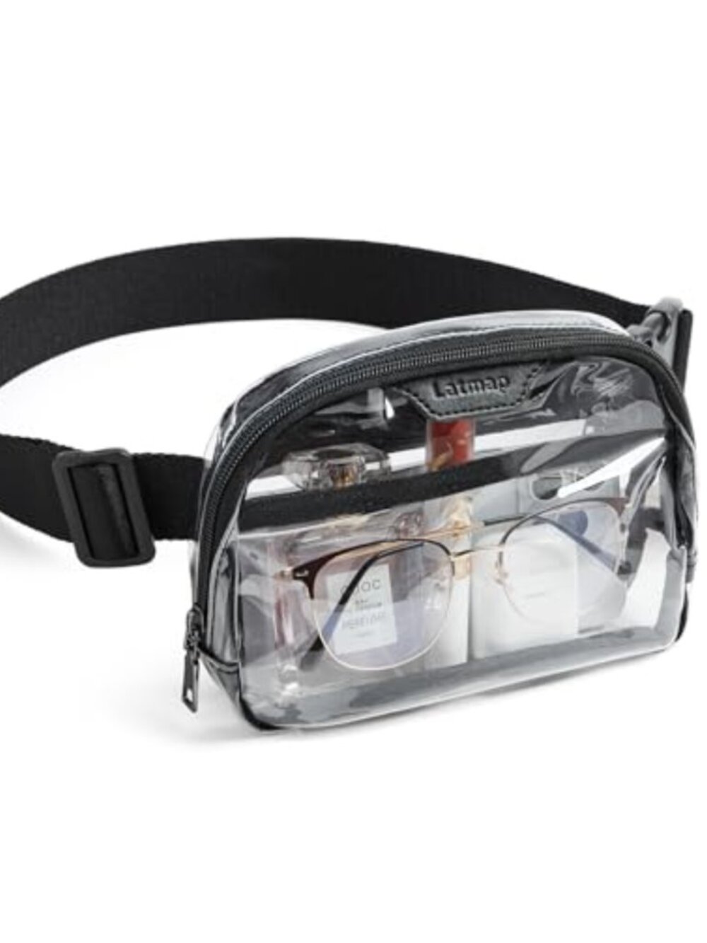 Clear Fanny Pack Stadium Approved Crossbody Bag Waterproof TPU Adjustable